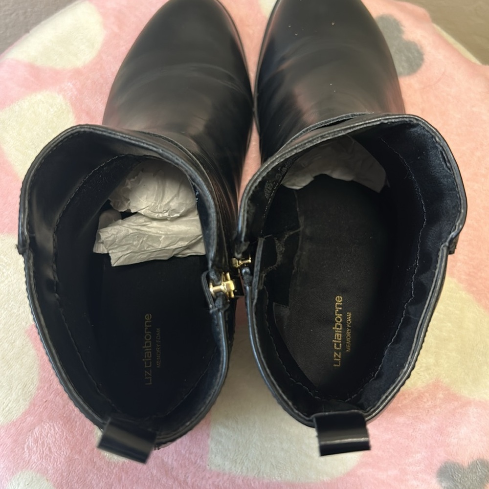 LC RINGWOOD BLACK ANKLE BOOTS - Picture 3 of 7